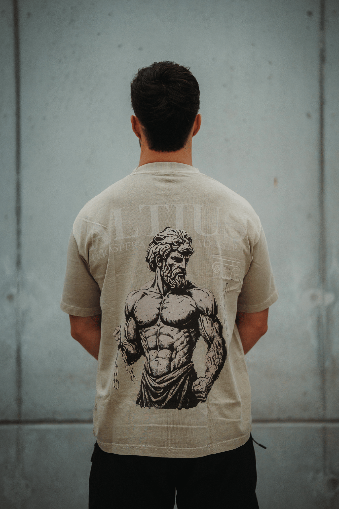 T-shirt Oversize Hercule - Washed sand