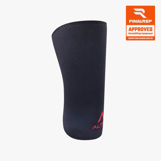 ALL|Noir|Genouillère Altius PRO noire vue de face, homologuée FinalRep
