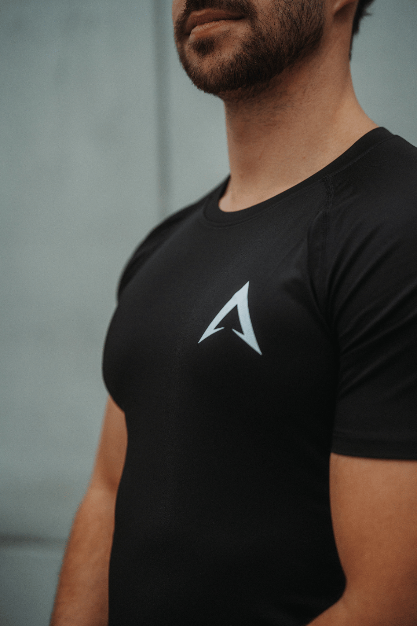 T-shirt compression manche courte noir