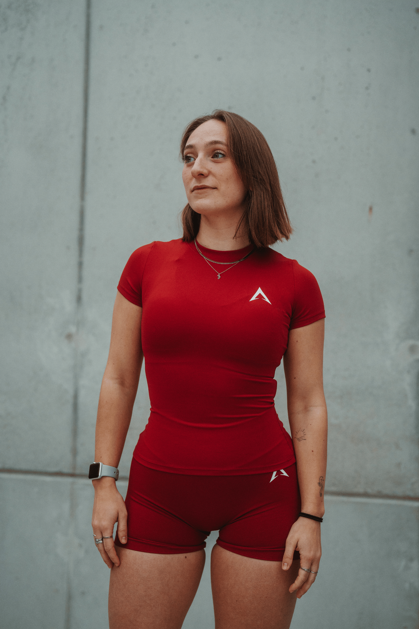 T-shirt Compression Altius – Angola red