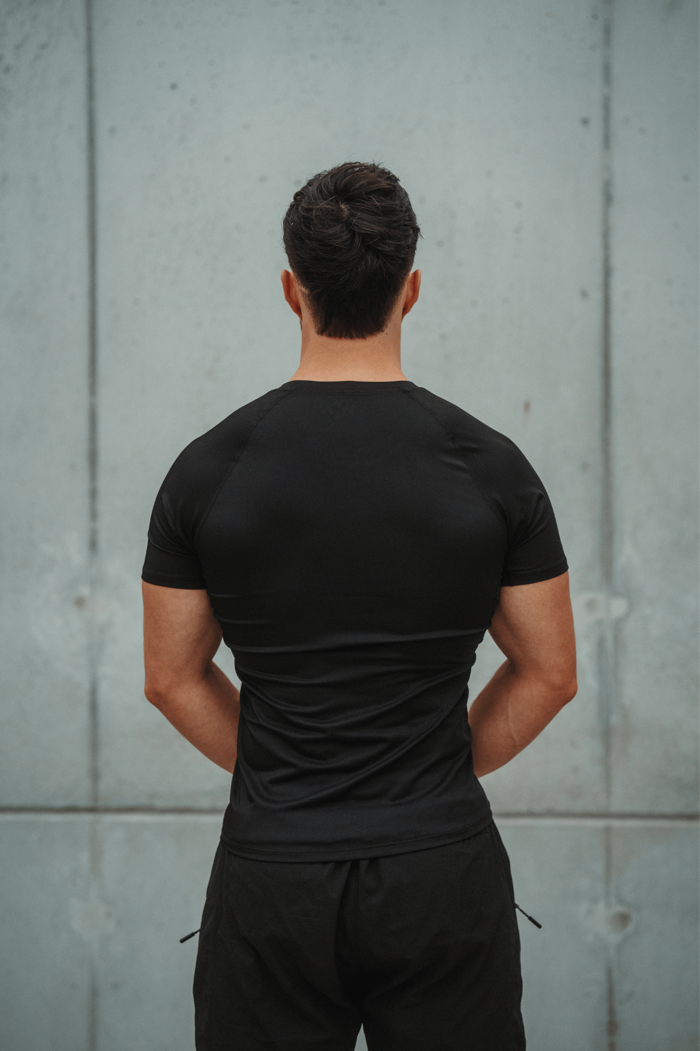 T-shirt compression manche courte noir