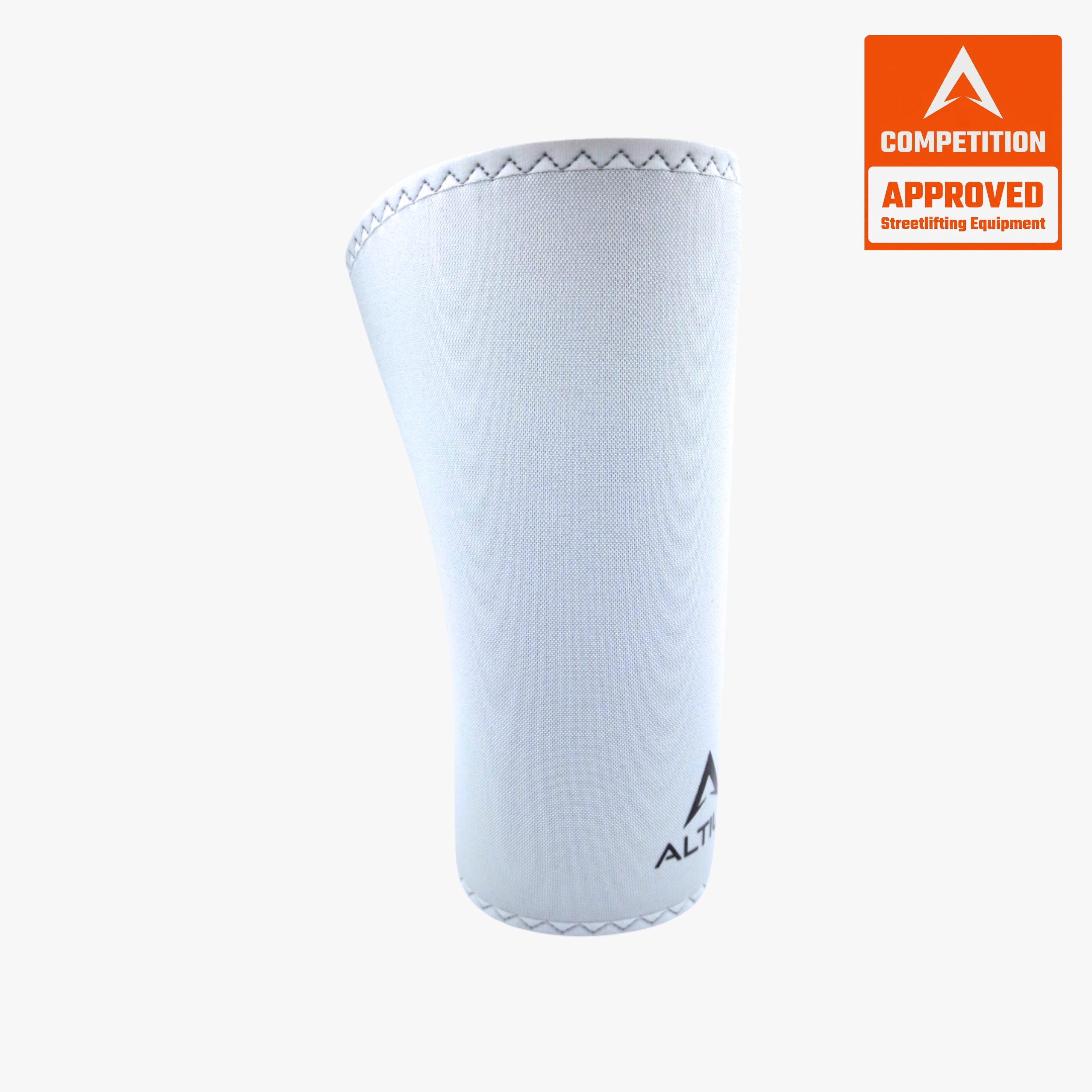ALL|Blanc,White|Genouillère Altius PRO blanche vue de face, homologuée FinalRep