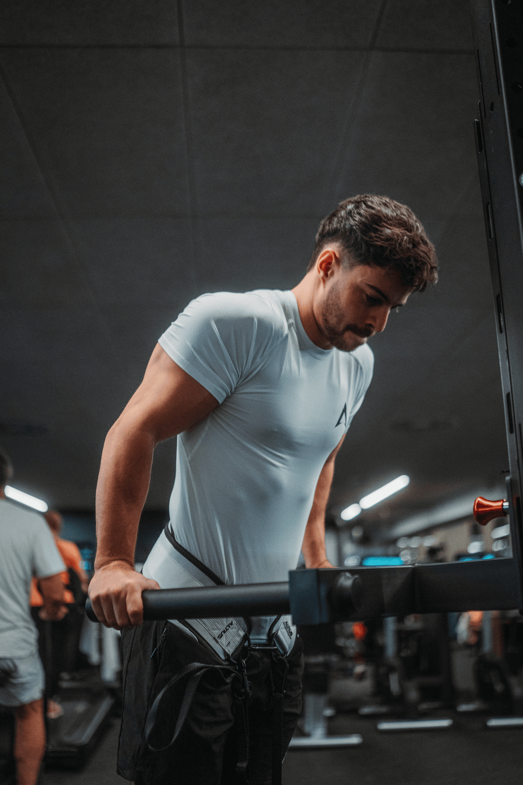 T-shirt compression manche courte blanc