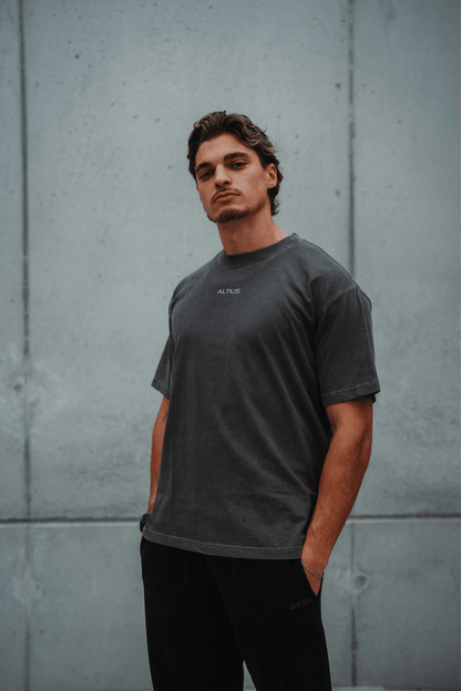 T-shirt Oversize Hercule - Washed charcoal