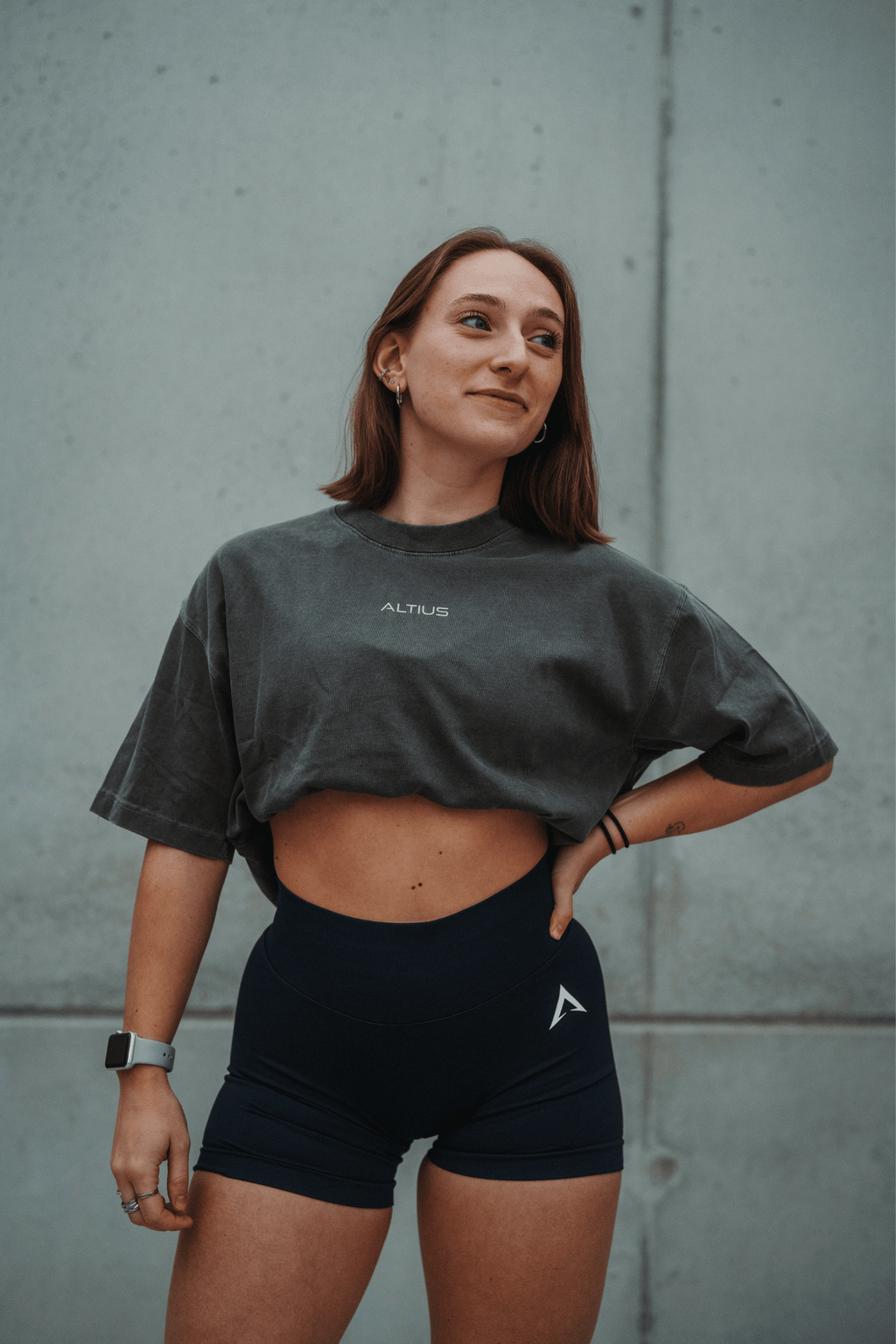 Hercule Oversized T-shirt – Washed Charcoal