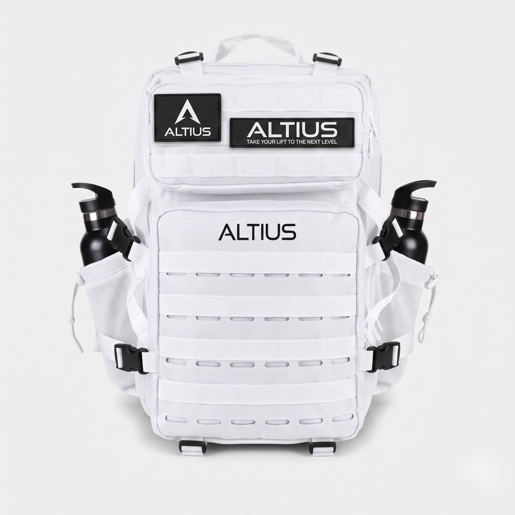 ALL|Blanc|Sac à dos tactique Altius 45 L blanc, patchs velcro