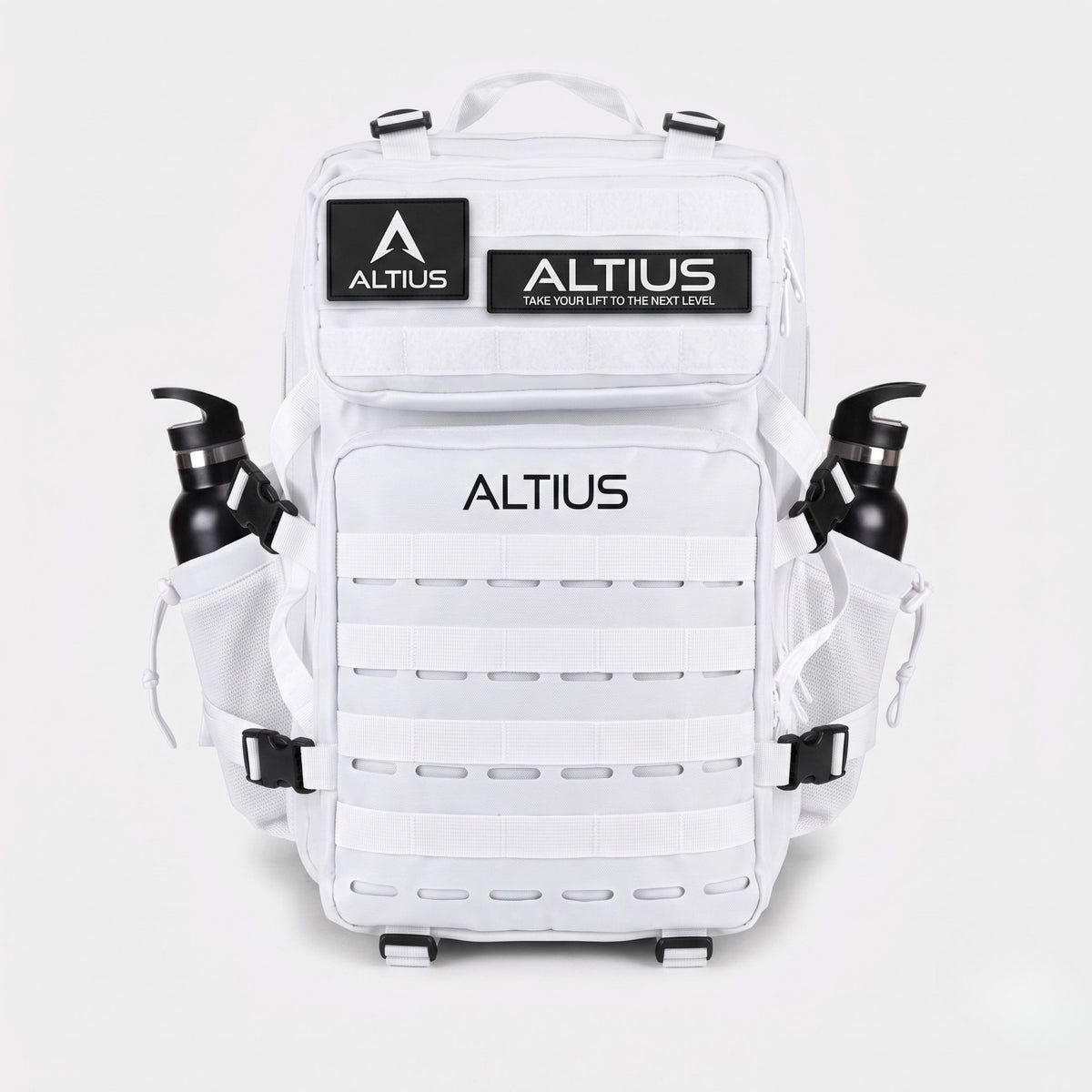 ALL|Blanc|Sac à dos tactique Altius 45 L blanc, patchs velcro