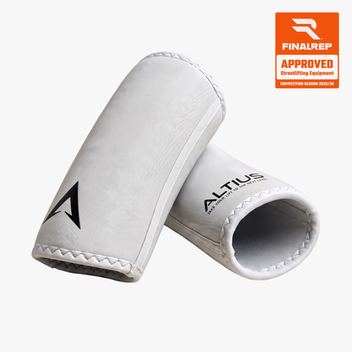 ALL|Blanc,White|Coudières Altius PRO noires, paire vue de face