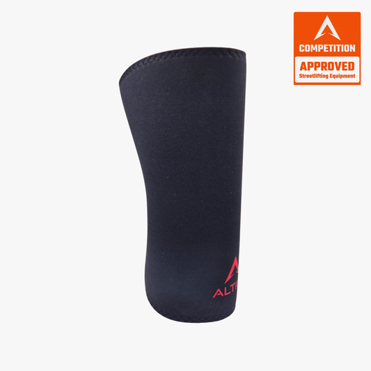 ALL|Noir|Genouillère Altius PRO noire vue de face, homologuée FinalRep