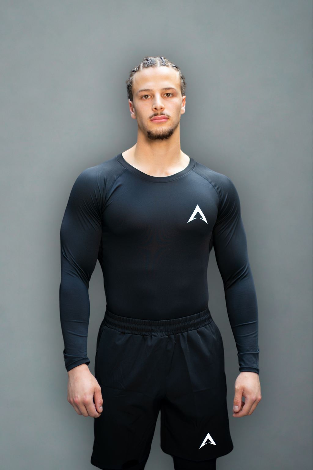 Black long sleeve compression t-shirt