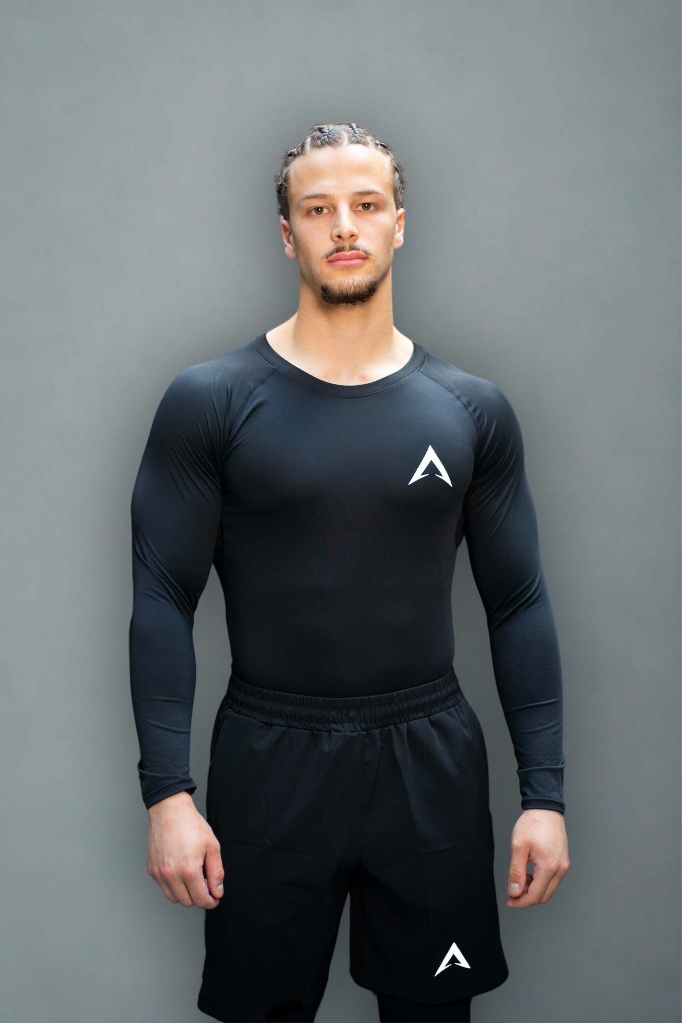 Black long sleeve compression t-shirt
