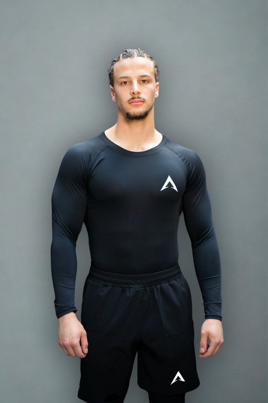 Black long sleeve compression t-shirt