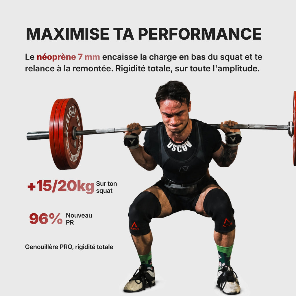 FR|ALL|Maximise ta performance : néoprène 7 mm, rigidité totale, +15 à 20 kg sur ton squat