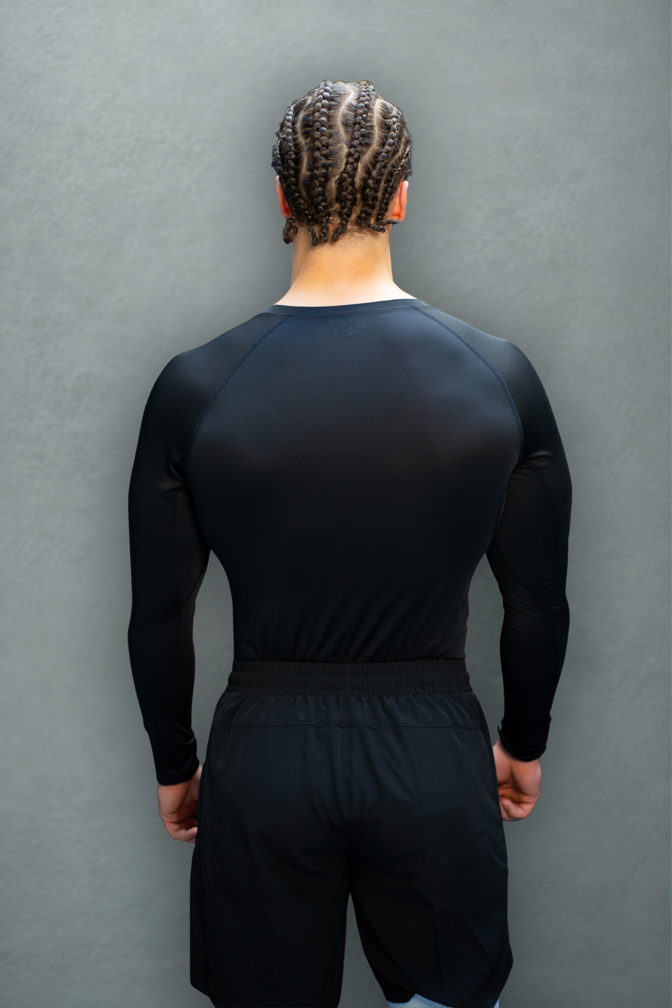Black long sleeve compression t-shirt