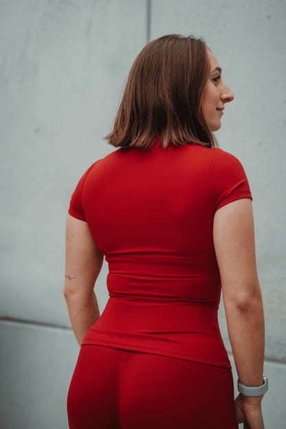 T-shirt Compression Altius – Angola red