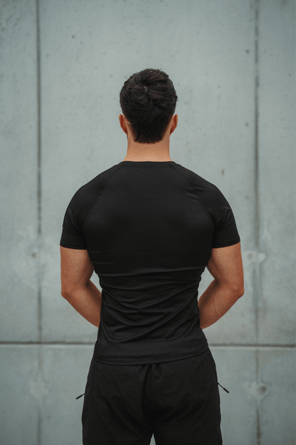 T-shirt compression manche courte noir