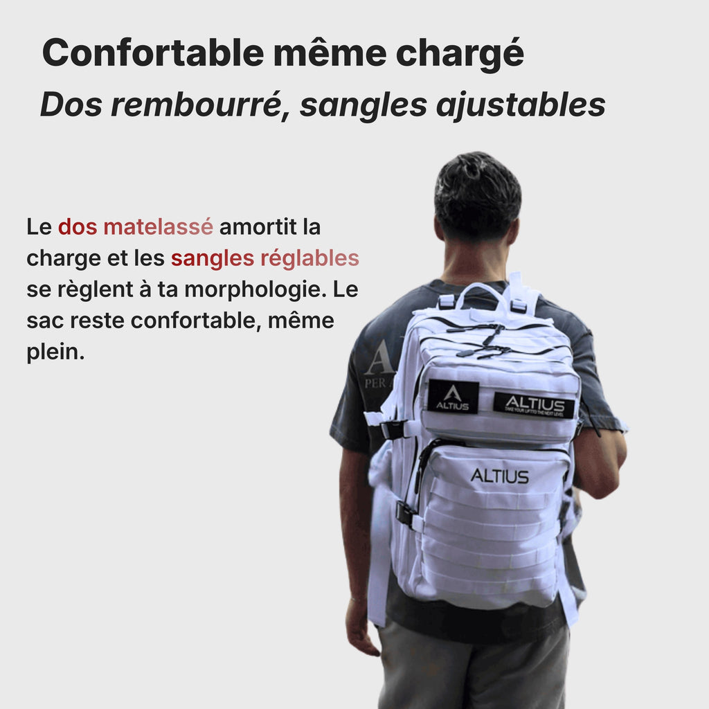 FR|ALL|Confortable même chargé, dos rembourré et sangles ajustables