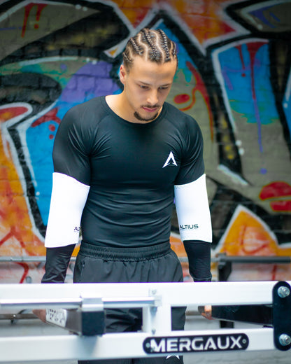 Black long sleeve compression t-shirt