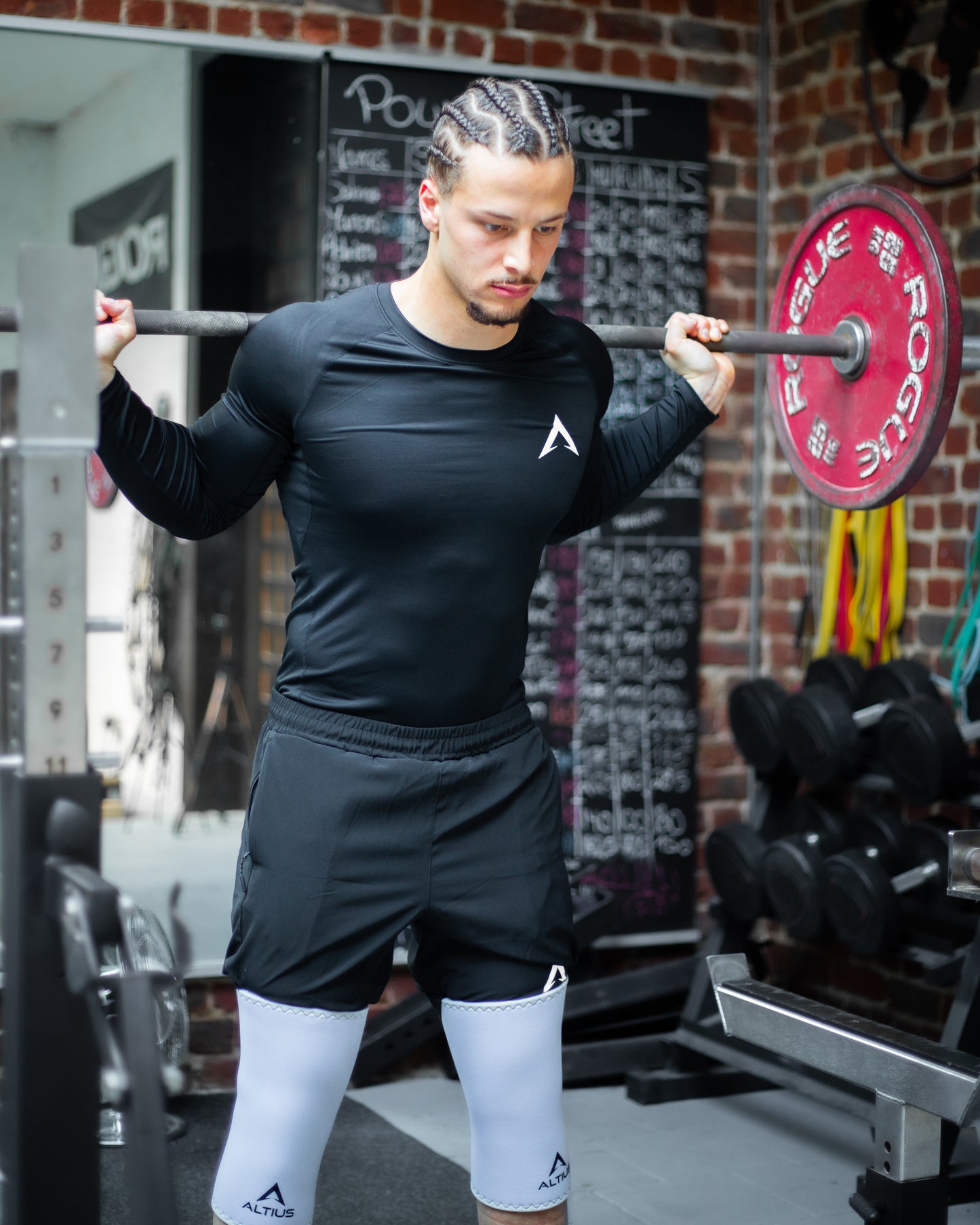 Black long sleeve compression t-shirt