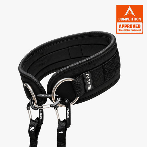 ALL|ALL|Altius Ceinture de lest PRO noire, anneaux ronds et mousquetons